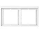 Jung LS Zero LSZ982BFWW Рамка 2-постовая (универсальная, ударопрочная, белая)