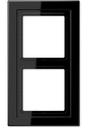 Jung LS-design LSD982SW Рамка 2-постовая (универсальная, черная)