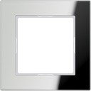 Jung A creation AC581GLSI Рамка 1-постовая (универсальная, стекло, зеркальное серебро)