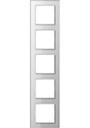 Jung A creation AC585GLWW Рамка 5-постовая (универсальная, стекло, белая)