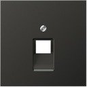 Jung LS metal AL2969-1UAAN Крышка розетки телефонной/компьютерной (RJ11/RJ45, антрацит)