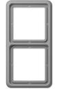 Jung CD500 CD582GR Рамка 2-постовая (универсальная, серая)