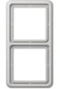 Jung CD500 CD582LG Рамка 2-постовая (универсальная, светло-серая)