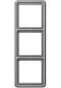 Jung CD500 CD583GR Рамка 3-постовая (универсальная, серая)