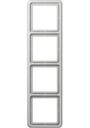 Jung CD500 CD584LG Рамка 4-постовая (универсальная, светло-серая)