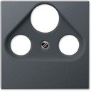 Jung AS500 A561BFPLSATANM Крышка розетки телевизионной (TV+Radio+SAT, матовый антрацит)