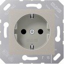Jung CD500 CD5120BFPG Розетка для откидной крышки с заземляющим контактом (16 А, под рамку, скрытая установка, платина-серая)