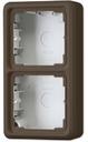 Jung CD500 CD582ABR Коробка двойная для наружного монтажа (коричневая)