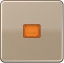 Jung CD500 CD590KOGB Клавиша одиночная c большим окошком (бронзовая)