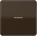 Jung CD500 CD590KO5BR Клавиша одиночная c линзой (коричневая)
