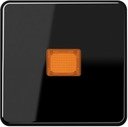 Jung CD500 CD590KOSW Клавиша одиночная c большим окошком (черная)