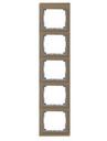 Jung SL500 SL585GB Рамка 5-постовая (вертикальная, бронза)