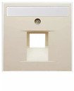Jung CD500 569-1NAUA Крышка розетки телефонной/компьютерной с полем для надписи (RJ11/RJ45, слоновая кость)