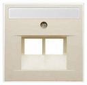 Jung CD500 569-2NAUA Крышка розетки телефонной/компьютерной с полем для надписи (2хRJ11/RJ45, слоновая кость)