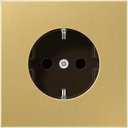 Jung LS metal ME1520C Розетка с заземляющим контактом (16 А, под рамку, скрытая установка, латунь)
