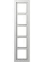 Jung LS-design LSD985LG Рамка 5-постовая (универсальная, светло-серая)
