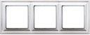 Jung Eco profi Deco EPD483/1WW Рамка 3-постовая (горизонтальная, белая)