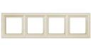 Jung Eco profi Deco EPD484/1 Рамка 4-постовая (горизонтальная, слоновая кость)
