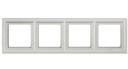 Jung Eco profi Deco EPD484/1WW Рамка 4-постовая (горизонтальная, белая)
