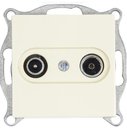 Jung ECO Profi S2900/1 Розетка телевизионная (TV+R, под рамку, скрытая установка, оконечная, слоновая кость)