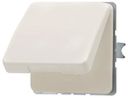 Jung CD500 CD520KIWU Розетка с заземляющим контактом (16 А, под рамку, шторки, крышка, скрытая установка, слоновая кость)