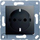 Jung CD500 CD120SW Розетка с заземляющим контактом (16 А, под рамку, безвинт. зажим, скрытая установка, черная)