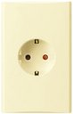 Legrand Anam Zunis 6751 20/N Розетка с заземляющим контактом (16 А, в сборе, шторки, скрытая установка, бежевая)
