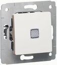 Legrand Cariva 773613 Выключатель одноклавишный без фиксации (10 А, под рамку, подсветка, с/у, белый)