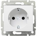 Legrand Valena 694280 Розетка с заземляющим контактом (16 А, под рамку, скрытая установка, белый, DIY упаковка)