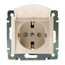 Legrand Valena 695614 Розетка с заземляющим контактом (16 А, под рамку, скрытая установка, шторки, крышка, слоновая кость)