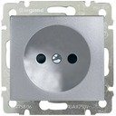 Legrand Valena 770116 Розетка без заземляющего контакта (16 А, под рамку, скрытая установка, алюминий)