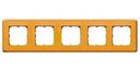 Legrand Cariva 773665 Рамка 5-постовая (матовое золото)