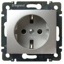 Legrand Valena 770120 Розетка с заземляющим контактом (16 А, под рамку, скрытая установка, алюминий)