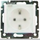 Legrand Valena 695641 Розетка с заземляющим контактом (16 А, IP44, под рамку, скрытая установка, крышка, белый)