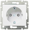 Legrand Valena 774222 Розетка с заземляющим контактом (16 А, под рамку, скрытая установка, шторки, белый)
