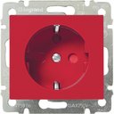Legrand Valena 774327 Розетка с заземляющим контактом (16 А, под рамку, скрытая установка, красный)