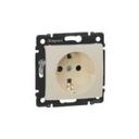 Legrand Valena 774321 Розетка с заземляющим контактом (16 А, под рамку, скрытая установка, шторки, слоновая кость)