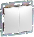 Legrand Valena 774408 Переключатель двухклавишный (10 А, под рамку, с/у, белый)