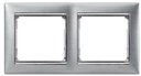 Legrand Valena 770332 Рамка 2-постовая (универсальная, алюминий матовый)