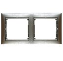 Legrand Valena 770342 Рамка 2-постовая (универсальная, алюминий модерн)