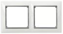 Legrand Valena 774492 Рамка 2-постовая (горизонтальная, белая/серая)