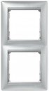 Legrand Valena 770156 Рамка 2-постовая (вертикальная, алюминий)