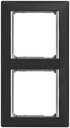 Legrand Valena 770396 Рамка 2-постовая (вертикальная, ноктюрн/серый штрих)