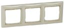 Legrand Valena 774153 Рамка 3-постовая (универсальная, слоновая кость/золотой штрих)