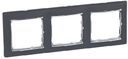 Legrand Valena 770393 Рамка 3-постовая (универсальная, ноктюрн/серый штрих)