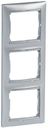 Legrand Valena 770157 Рамка 3-постовая (вертикальная, алюминий)