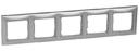 Legrand Valena 770155 Рамка 5-постовая (универсальная, алюминий)