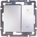 Legrand Valena 770274 Светорегулятор кнопочный (600 Вт, R+L+C, под рамку, скрытая установка, алюминий)