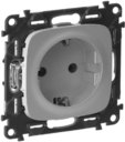 Legrand Valena Allure 753935 Розетка с заземляющим контактом (16 А, под рамку, скрытая установка, винтовые зажимы, алюминий)