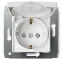 Legrand Cariva 773645 Розетка с заземляющим контактом (16 А, IP44, под рамку, скрытая установка, шторки, крышка, белый)